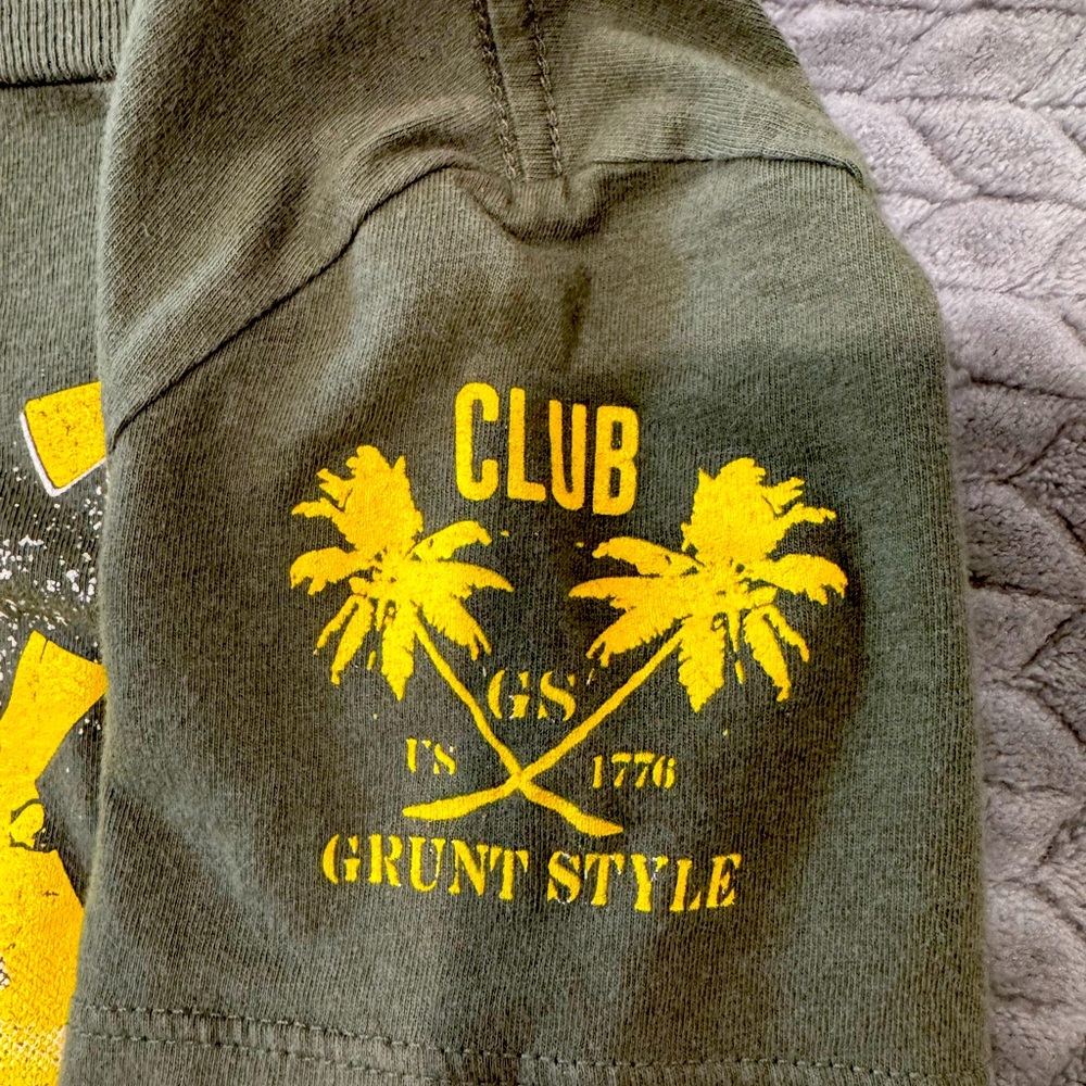 Small green grunt style shirt